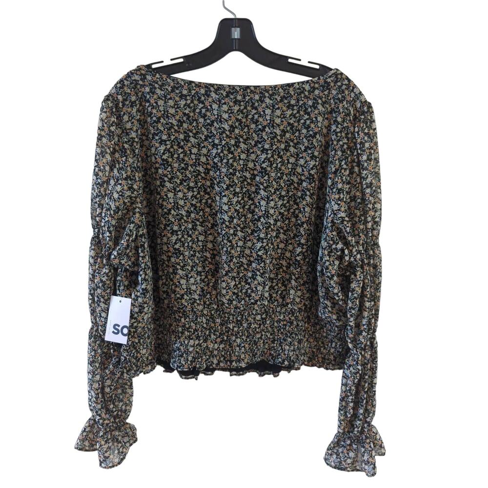 NWT SO Tie Back Blouse, 3X